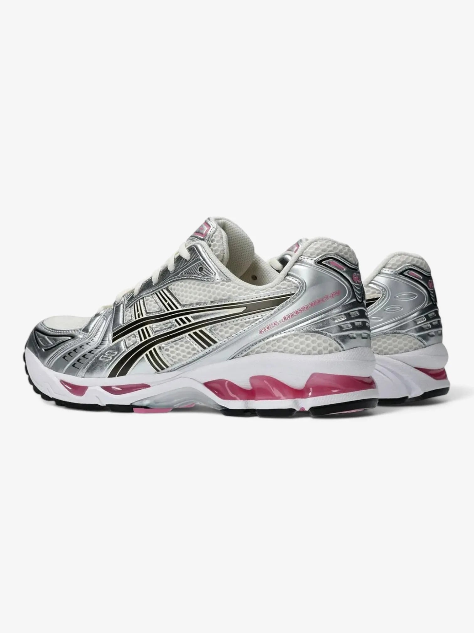 ASICS Gel Kayano 14 Running Shoes for Women - Lightweight Cushioned Sneakers in Beige/Silver/Pink | Perfect for Jogging, Gym Workouts & Everyday Comfort