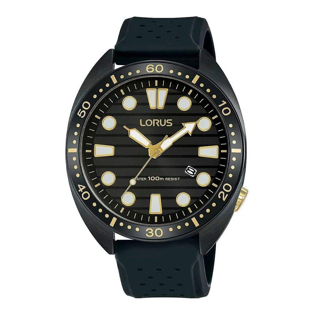 Lorus Sport Men's Analog Quartz Watch with Durable Rubber Bracelet RH927LX9 - Perfect for Running, Swimming & Outdoor Activities