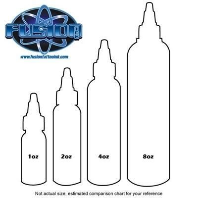 Premium Black Fusion Tattoo Ink - Professional Tattoo Supplies for Artists - Various Sizes Available - Perfect for Tattoo Studios & Body Art Enthusiasts