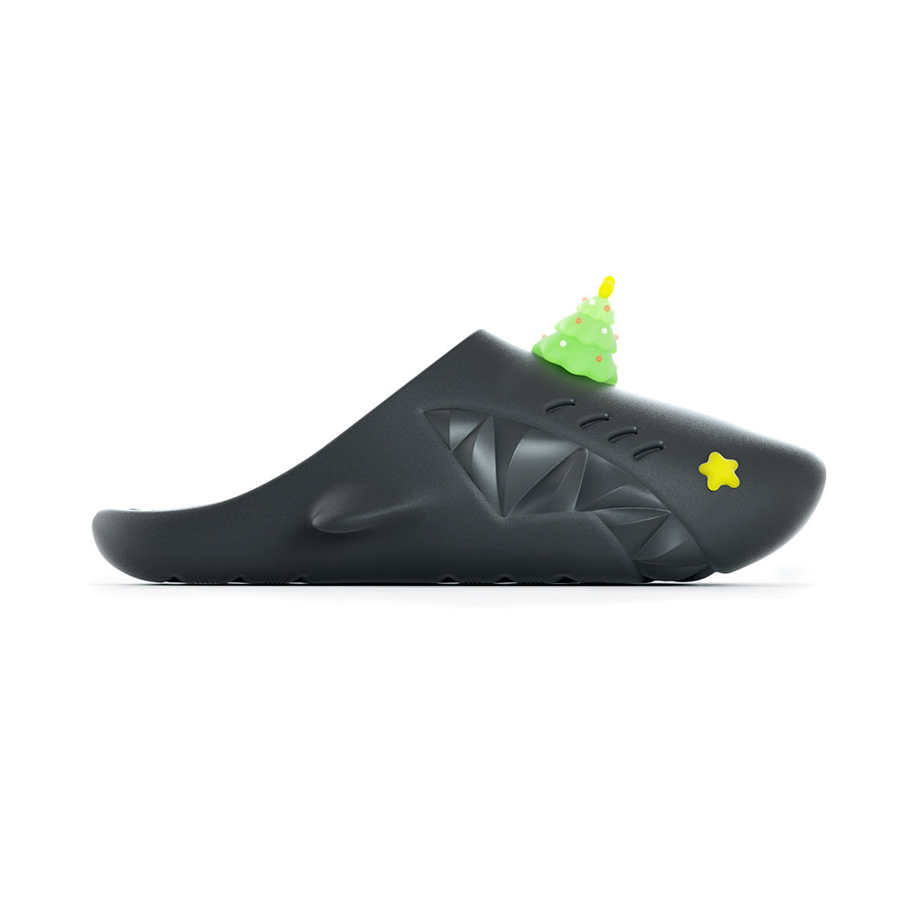 Sharkicks Pro Mule Slippers - Cozy Christmas Tree Design House Shoes for Women & Men - Perfect for Holiday Gifting, Winter Home Comfort & Festive Indoor Wear