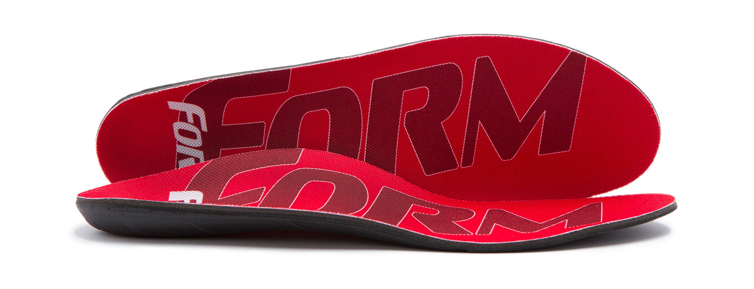 FORM Premium Arch Support Insoles for Narrow Feet - Red Color (Men's US 6-6.5, Women's US 7.5-8) | Orthotic Shoe Inserts for Plantar Fasciitis, Flat Feet & Heel Pain Relief - Perfect for Running, Walking & Work Shoes