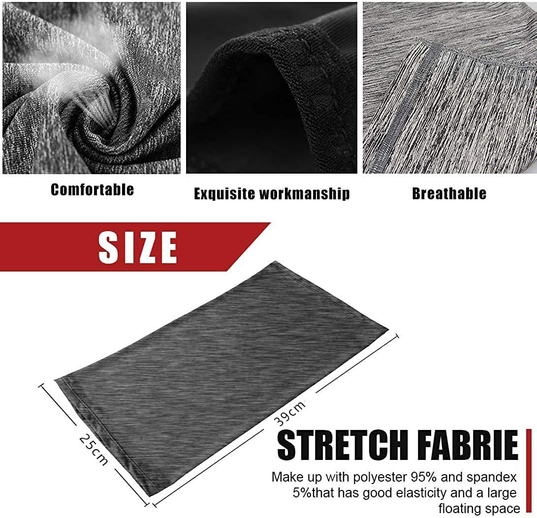 Unisex Seamless Bandana Neck Gaiter - Breathable Tube Mask for Motorcycle, Cycling & Outdoor Activities - UV Protection Face Scarf for Men & Women - Perfect for Raves, Hiking & Winter Sports
