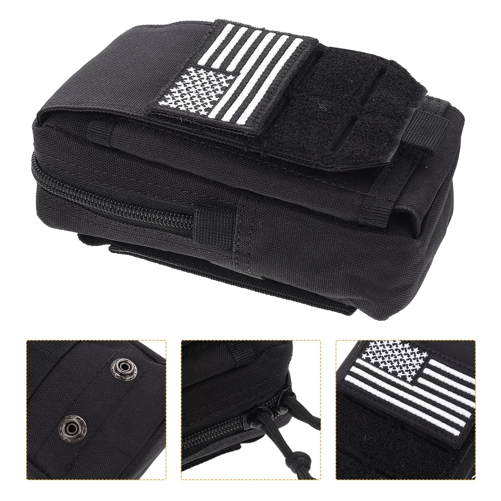 Luxshiny Tactical Belt Pouch - Durable Cell Phone Holster Waist Bag for Men & Women - Perfect for Outdoor, Hiking, Running & Duty Use - Small Utility Pouch for Phone, Keys & Essentials
