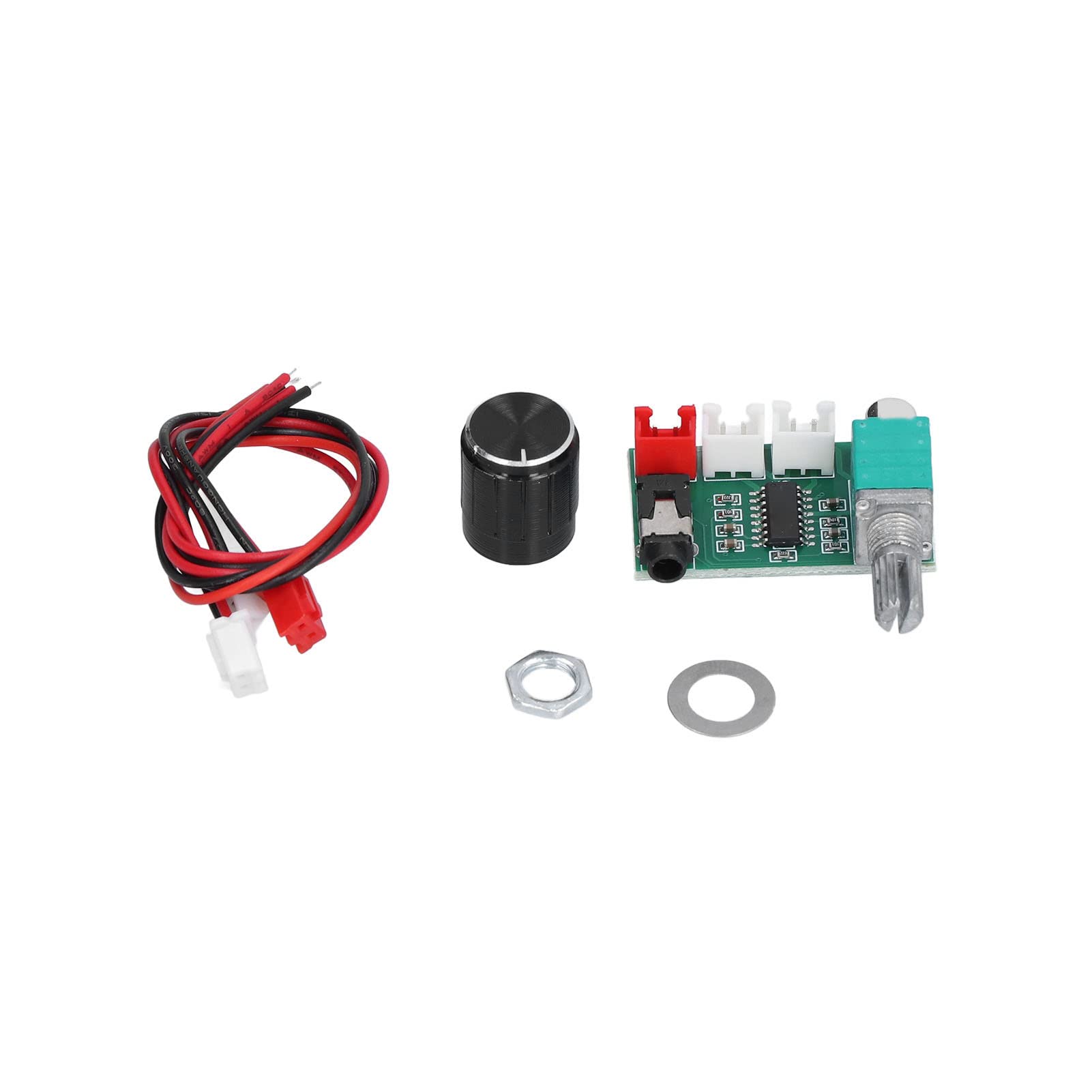 NDNCZDHC Digital Amplifier Board with Volume Knob - Dual Channel 3Wx2 Stereo Audio Amplifier for DIY Speakers, 5V DC Power with 3.5mm AUX Input - Perfect for Home Audio, Car Sound Systems & Portable Speakers