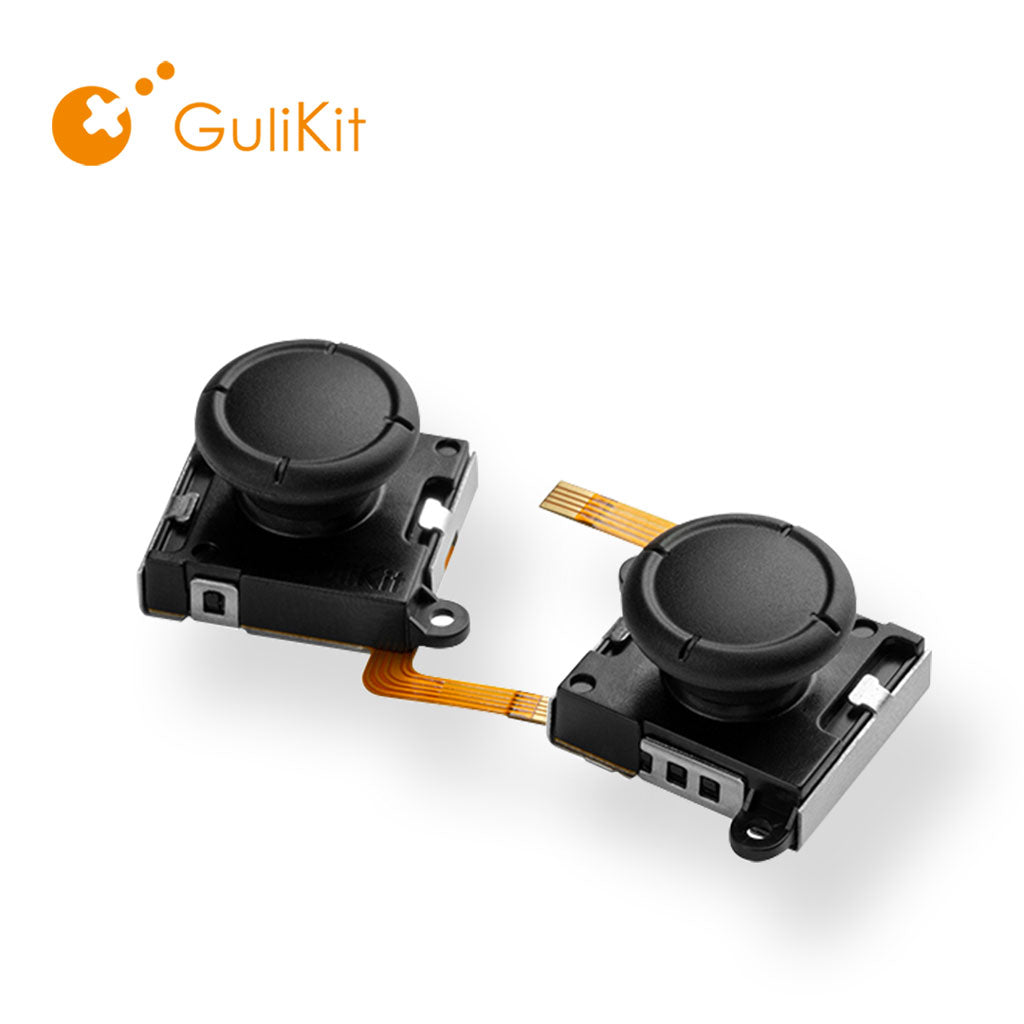 Gulikit Hall Effect Joystick Replacement Kit for Nintendo Switch & OLED Joy-Con (Black) NS40 - Fix Drift, Enhance Gaming Precision for Smash Bros, Zelda & More