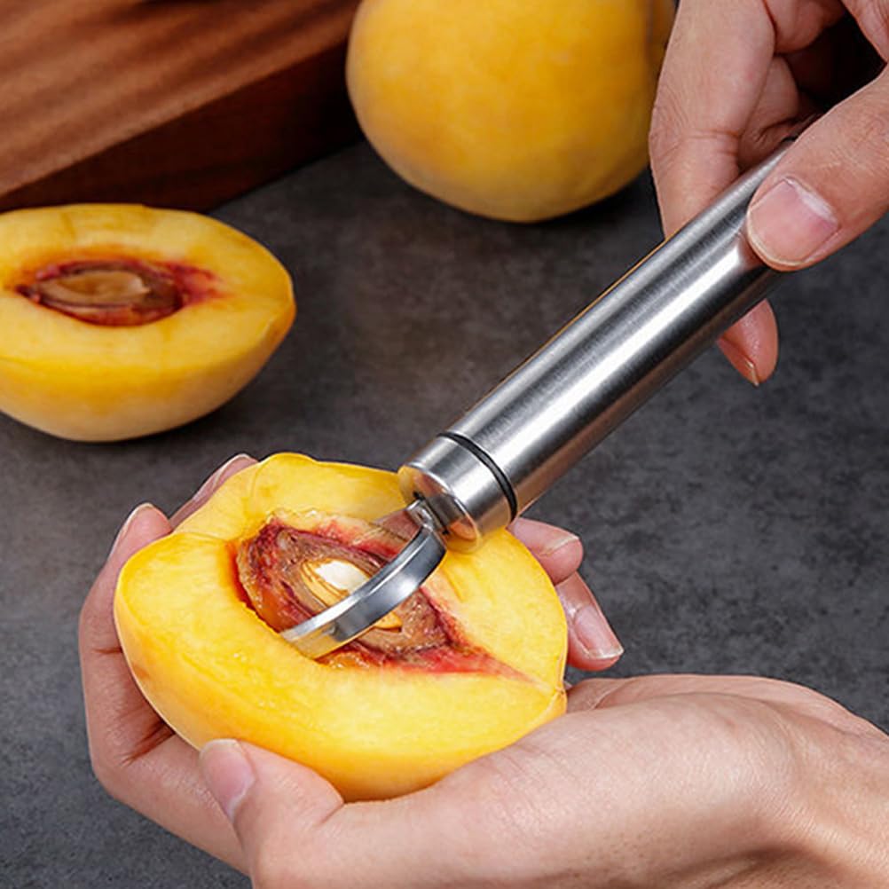 Stainless Steel Fruit Corer Remover Tool - Easy Apple Pear Peach Core Remover - 2 Pack Kitchen Gadgets for Baking, Fruit Platters & Healthy Snacks