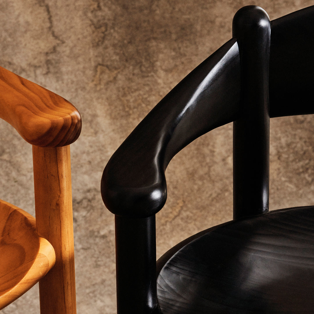 Daumiller Dining Armchair - Modern Wooden Dining Chair for Kitchen, Restaurant & Home Decor | Comfortable Seating for Dining Room & Office