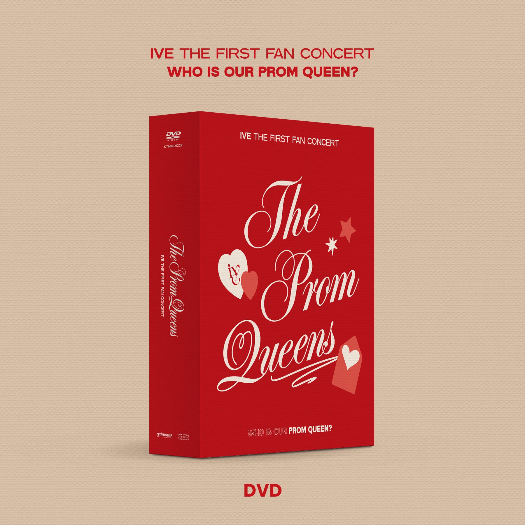 IVE THE FIRST FAN CONCERT 'THE PROM QUEENS' DVD - K-Pop Live Performance, Exclusive Concert Footage, Limited Edition Collectible for IVE Fans | Perfect for K-Pop Collections, Birthday Gifts, and Fan Meetings