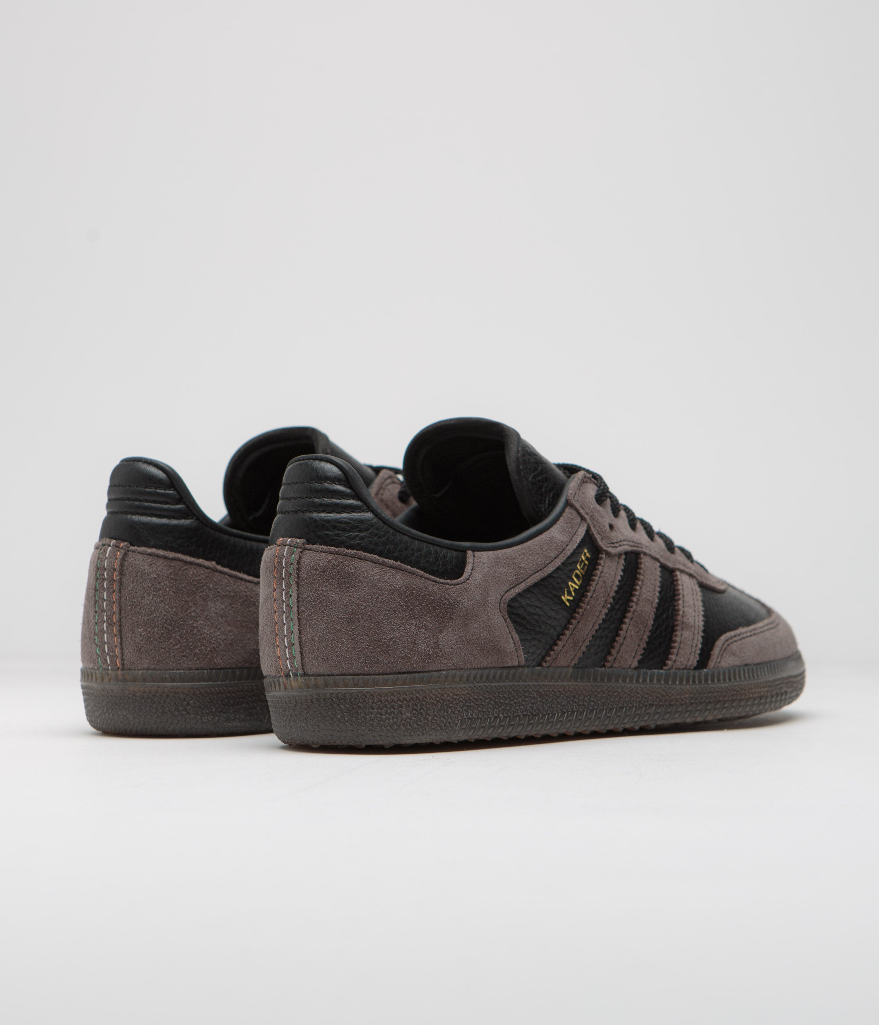 Adidas x Kader Samba ADV Sneakers - Core Black / Brown / Gum5 Sole - Men's Classic Streetwear Shoes for Casual Wear & Urban Fashion