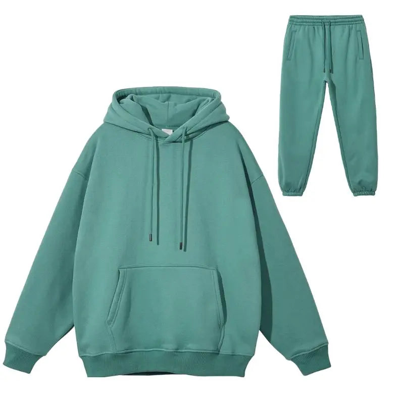 Unisex Fleece Athletic Set - Comfortable Men & Women Tracksuit for Running, Gym & Lounge Wear