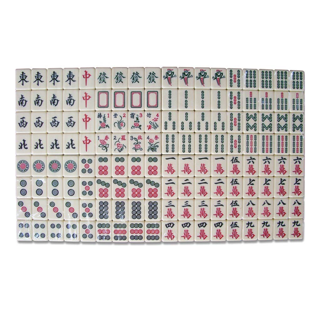 Premium Chinese Mahjong Set - 144 Tiles with Hard Case | Complete Travel & Family Game Set for Parties, Gatherings & Fun Nights | Authentic MahJongg Tile Set for Adults & Beginners
