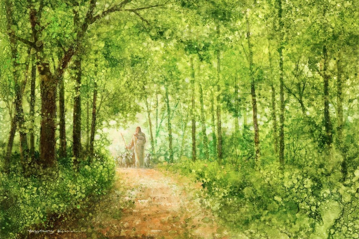 Lead Thou Me On Gallery Wrap Canvas - Inspirational Christian Wall Art for Home, Office & Church Decor - Perfect for Living Room, Bedroom & Prayer Spaces