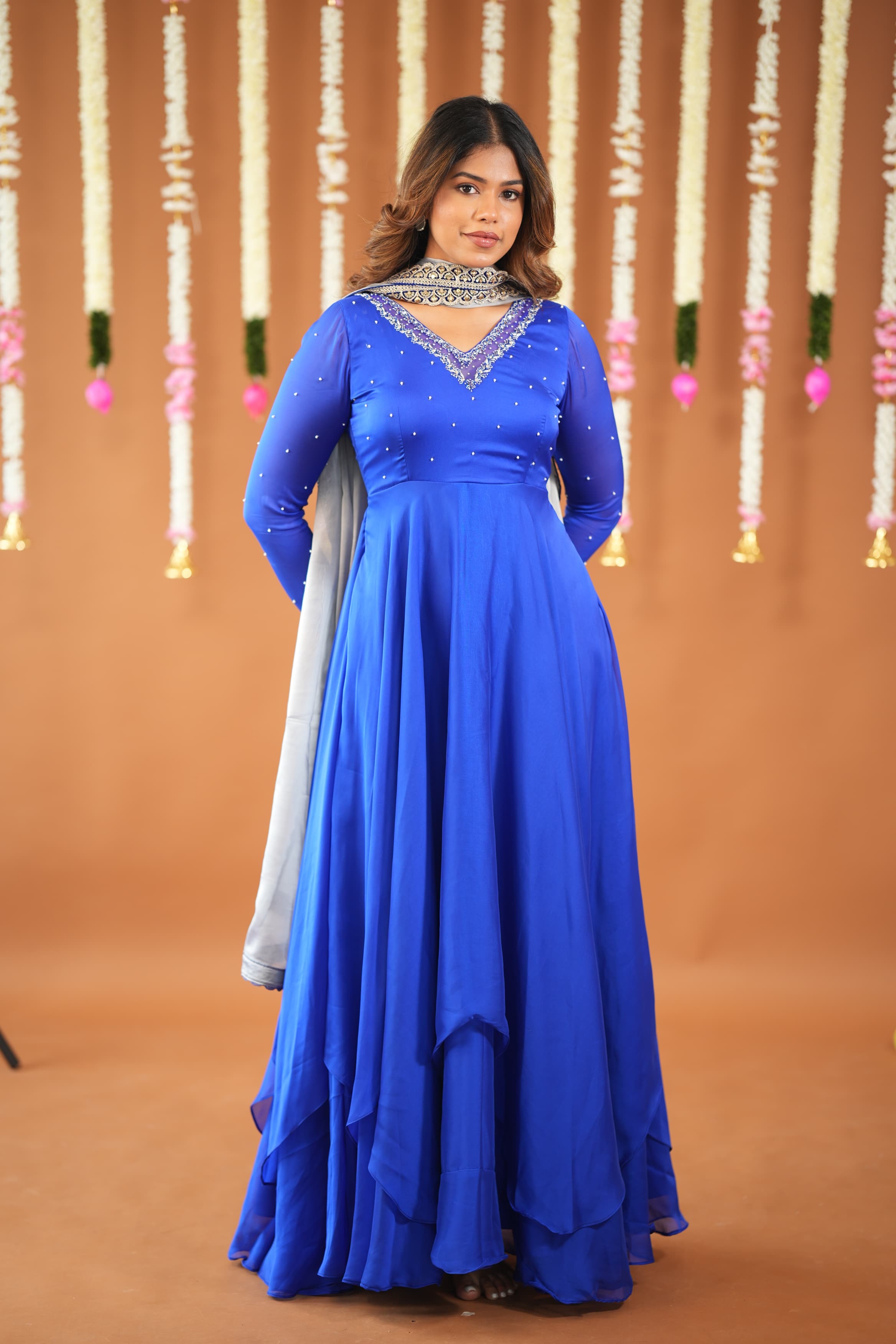 DD623 Sakshi Premium Double Layer Anarkali Kurti - Elegant Indian Ethnic Dress for Women | Perfect for Festivals, Weddings & Special Occasions