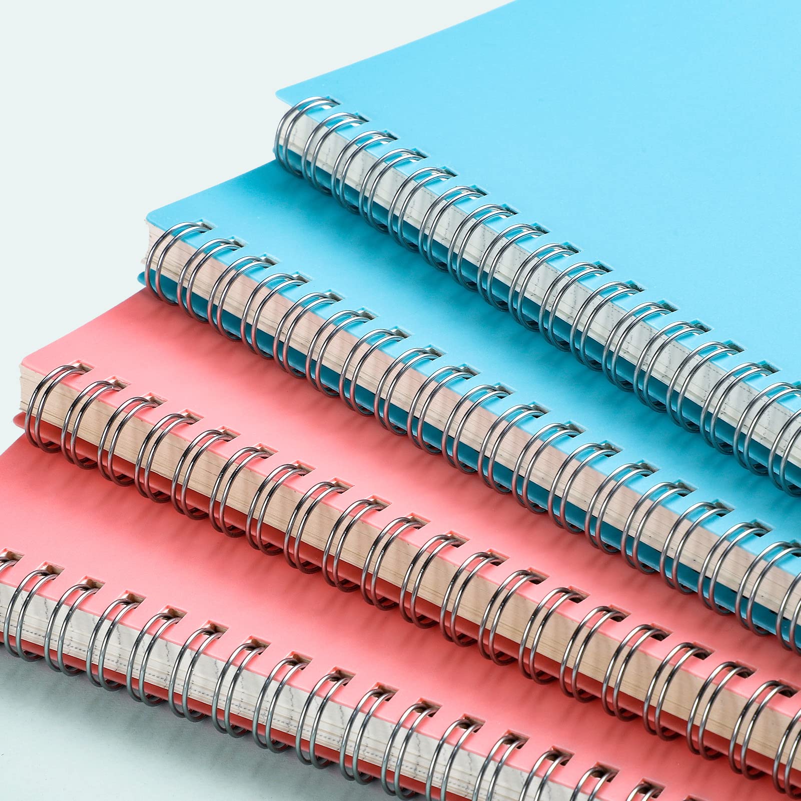 AHGXG Spiral Notebook 4-Pack - College Ruled B5 Notebooks 7.6