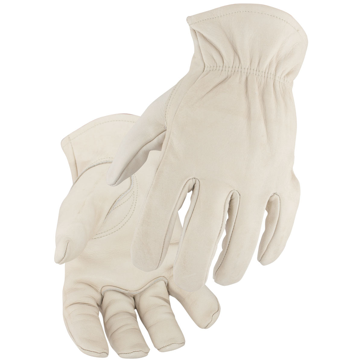 Black Stallion Premium Grain Cowhide Driving Gloves - Genuine Leather Men's Winter Gloves for Driving, Motorcycle & Outdoor Activities - Warm, Durable & Comfortable for Cold Weather