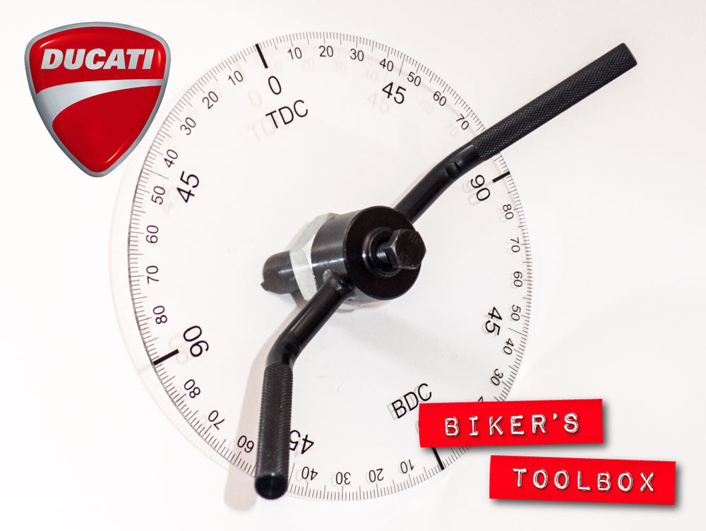 Ducati Crankshaft Turning Tool with Degree Wheel - Motorcycle Engine Repair Kit for Ducati Bikes - Perfect for DIY Mechanics & Professional Technicians