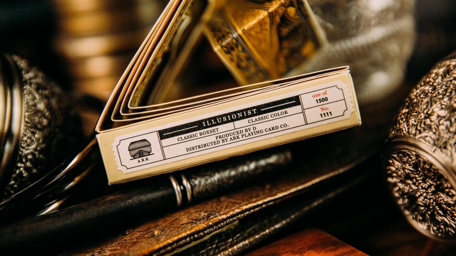 The Illusionist Classic Boxset Playing Cards – Premium Magic Trick Deck for Cardistry, Poker & Close-Up Magic – Perfect for Magicians, Beginners & Collectors