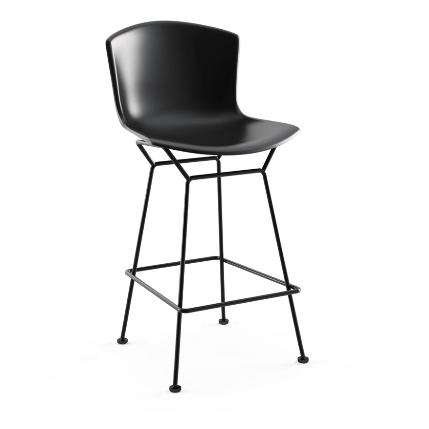 Bertoia Counter Height Stool - Modern Plastic Bar Stool for Kitchen Island, Breakfast Nook & Dining Room - Adjustable Height & Stackable Design