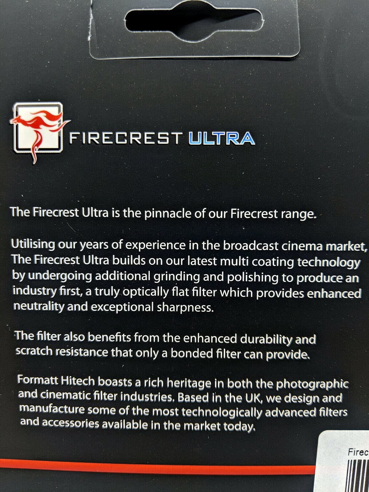 Formatt Hitech Firecrest Ultra Cine Superslim 4x5.65 IRND 0.6 Filter - Professional Cine Camera ND Filter for Filmmaking, Photography, and Video Production