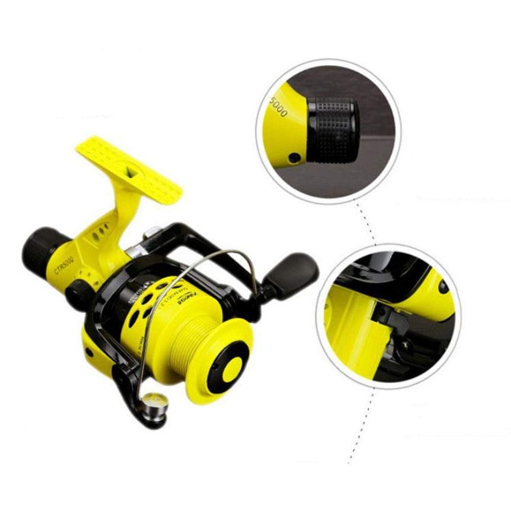 Carbon Fiber Telescopic Fishing Rod and Reel Combo Kit with Line, Lures, Tackle, Hooks - Portable Travel Fishing Gear for Saltwater & Freshwater - Ideal for Adults Fishing, Camping, Beach & Boat Trips (Size 7000)