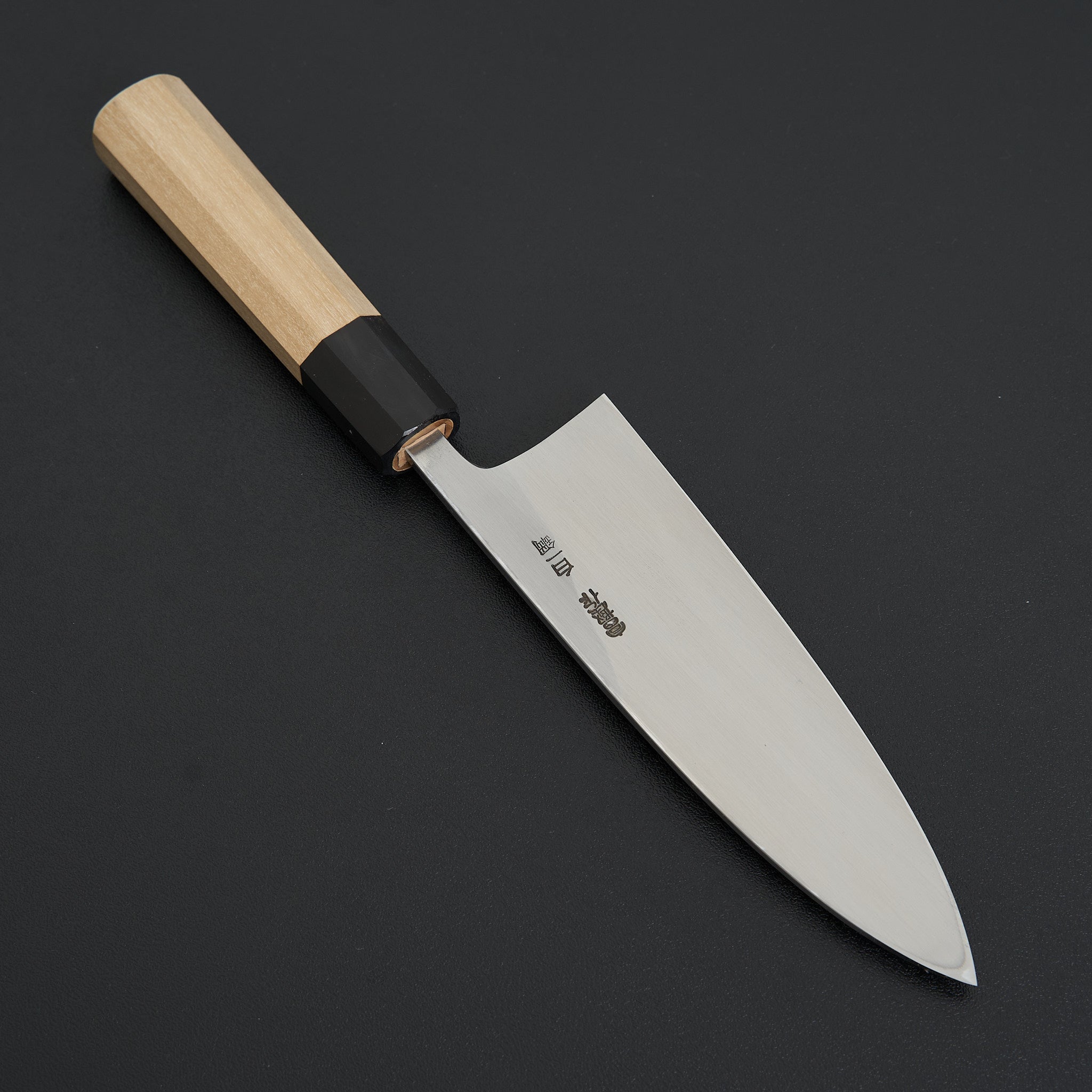Hitohira Togashi White #1 Tachi Deba 165mm Japanese Chef Knife with Ho Wood Handle & Saya - Perfect for Sushi, Fish Filleting, and Meat Cutting