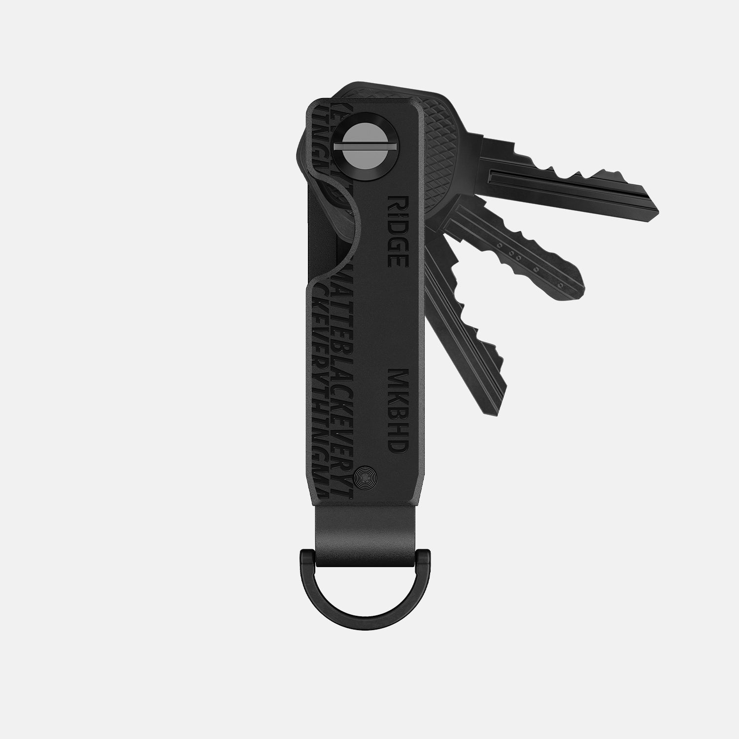 The Ridge KeyCase - Matte Black Minimalist Key Holder for Men & Women | Compact & Durable Key Organizer for Home, Office, Travel & Everyday Carry