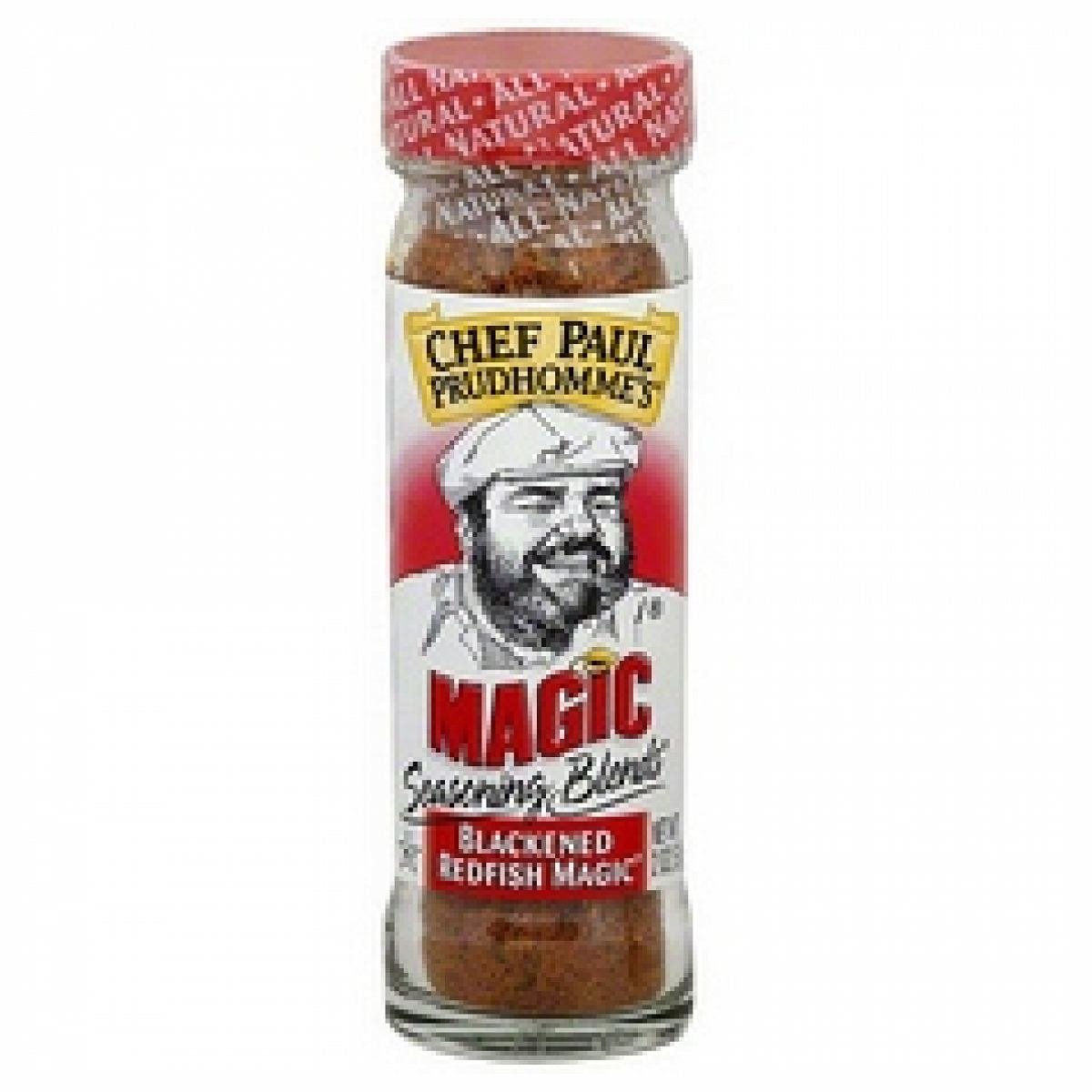 Chef Paul Prudhomme's Blackened Redfish Magic Seasoning Blend - 2 oz Bottle | Cajun Spice Mix for Fish, Chicken & Seafood | Perfect for Grilling, Frying & Cajun Cooking