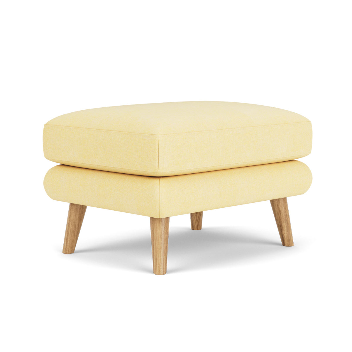George Fabric Ottoman - Stylish and Comfortable Footrest, Storage Bench for Living Room, Bedroom, or Office - Perfect for Relaxing, Extra Seating & Home Organization