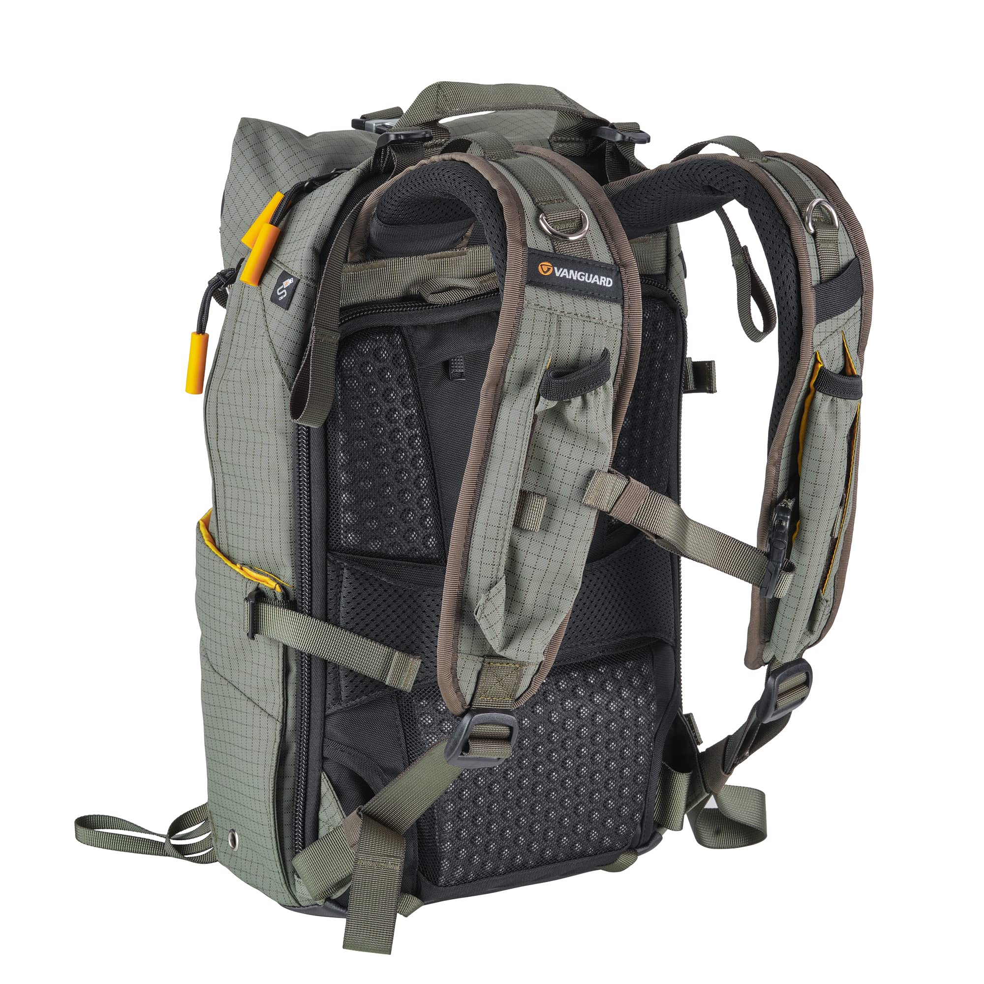 VANGUARD VEO Active 42 DSLR Camera Backpack - Waterproof Khaki Green for Photographers | Perfect for Travel, Hiking & Outdoor Photography Gear Storage