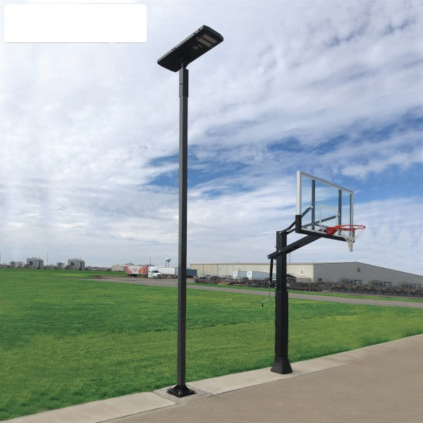 First Team Court Vision Solar Powered LED Basketball Court Light - Outdoor Sports Lighting for Driveways, Backyards & Playgrounds