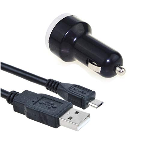 SLLEA Car DC Charger Adapter with USB Cable for iSound Crescent Wireless Bluetooth Speaker (Compatible with ISOUND-5205, ISOUND-5204, ISOUND-5329) - Perfect for Road Trips, Office & Outdoor Use
