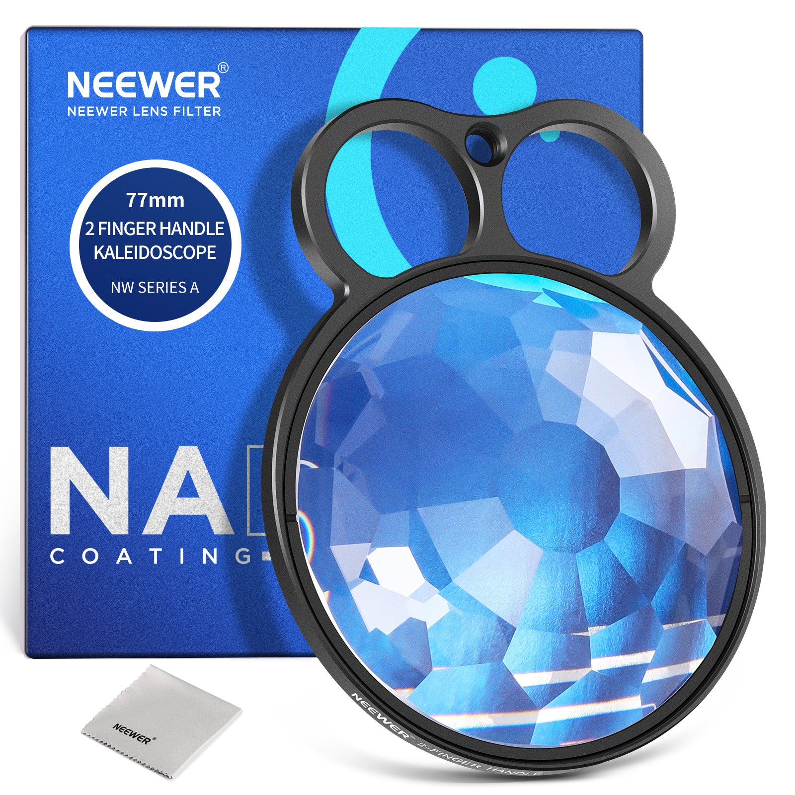 NEEWER 77mm Kaleidoscope Prism Lens Filter for DSLR Cameras - Creative Photography Effects for Portraits, Landscapes & Artistic Shots