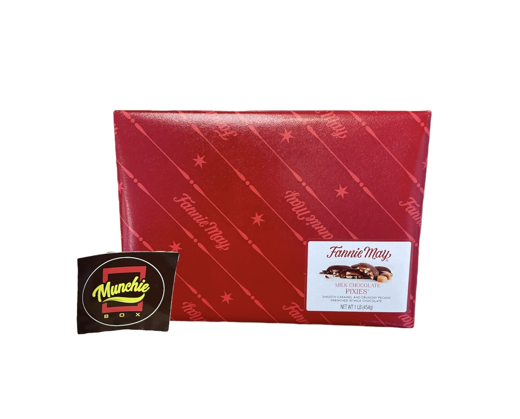 Premium Milk Chocolate Pixies with Caramel & Pecan - 1 LB Box by Munchie Box | Gourmet Candy for Gifts, Parties & Desserts