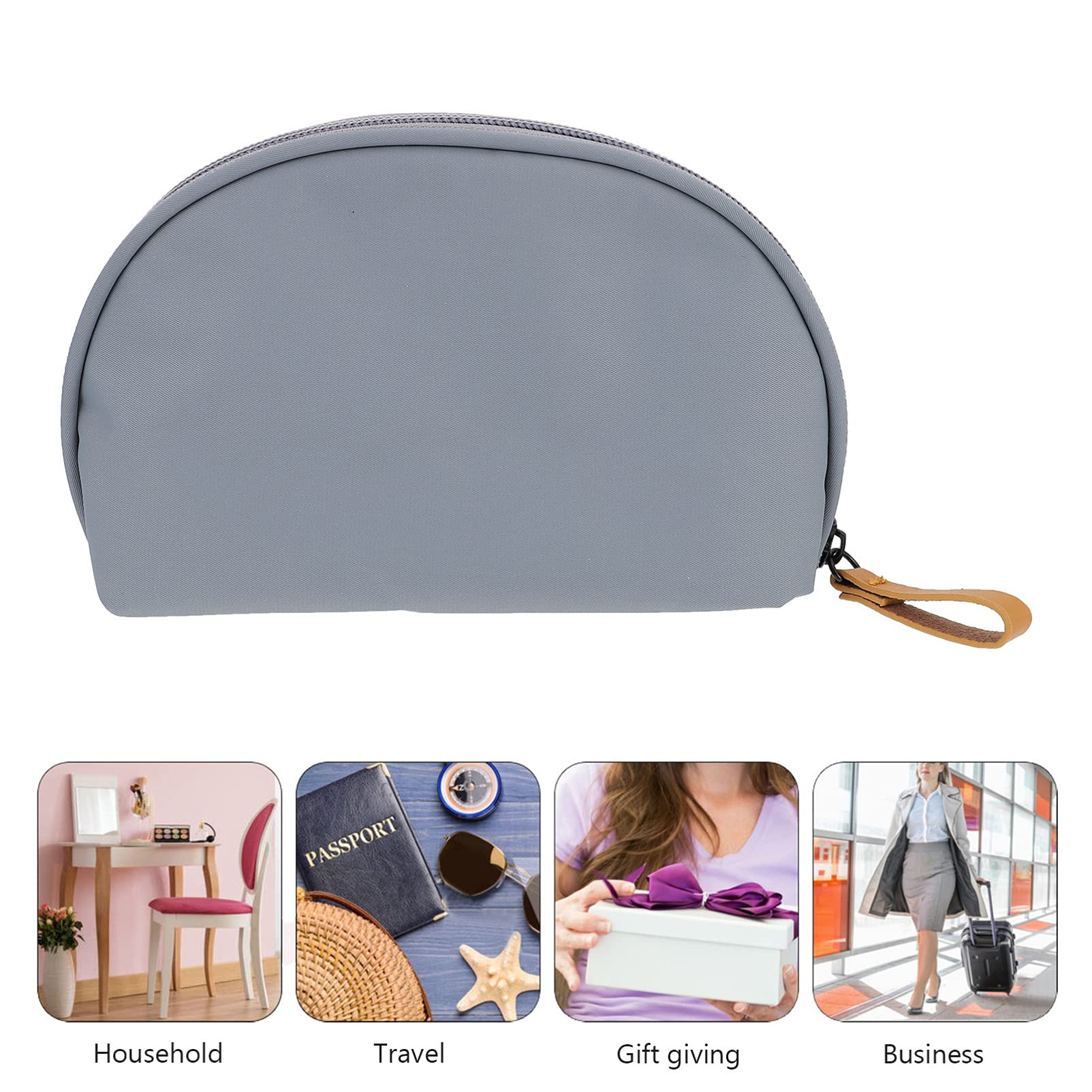 SOIMISS Travel Makeup Bag - Waterproof Toiletry Organizer for Purse, Mini Storage Pouch, Simple Wallet & Cosmetic Case - High Capacity Polyester Wash Bag (Great for Travel, Gym, Daily Use & On-the-Go Essentials)