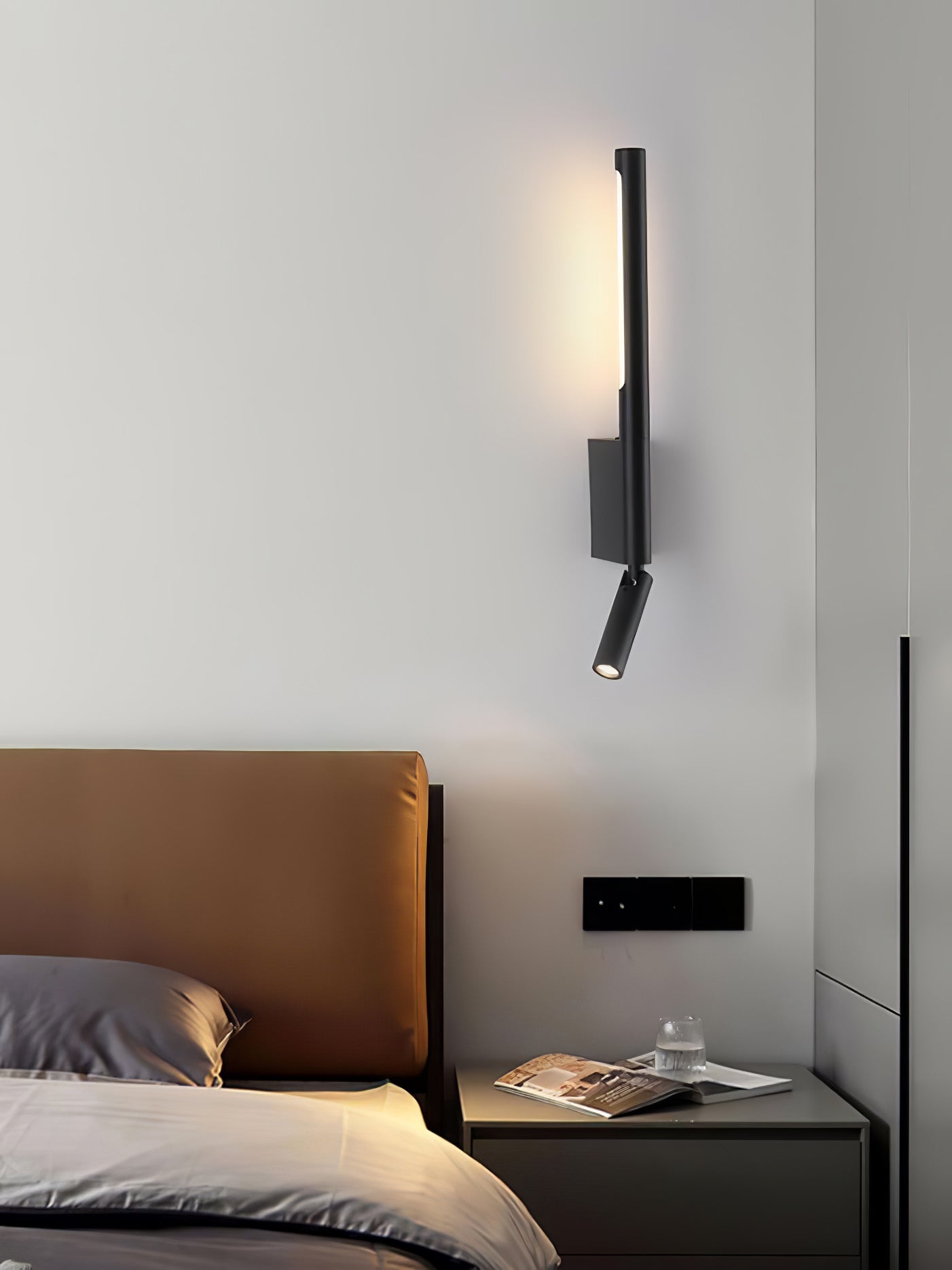 Modern Canut LED Wall Light - Energy Efficient Indoor/Outdoor Wall Sconce - Perfect for Bedroom, Living Room, Patio & Hallway Lighting