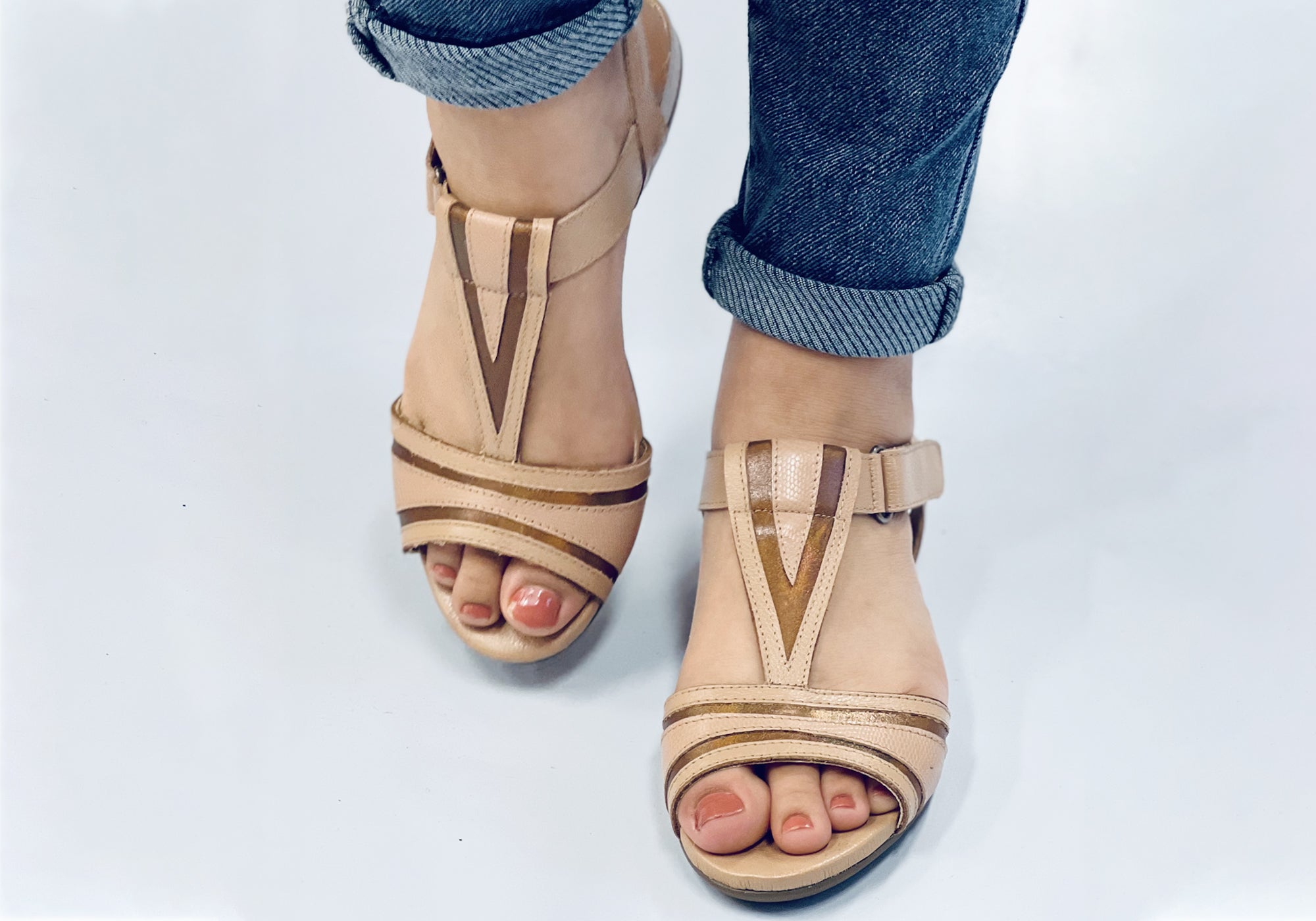 Opananken Tegan Women's Comfortable Brazilian Leather Sandals - Stylish & Supportive for Beach, Travel & Summer Outfits