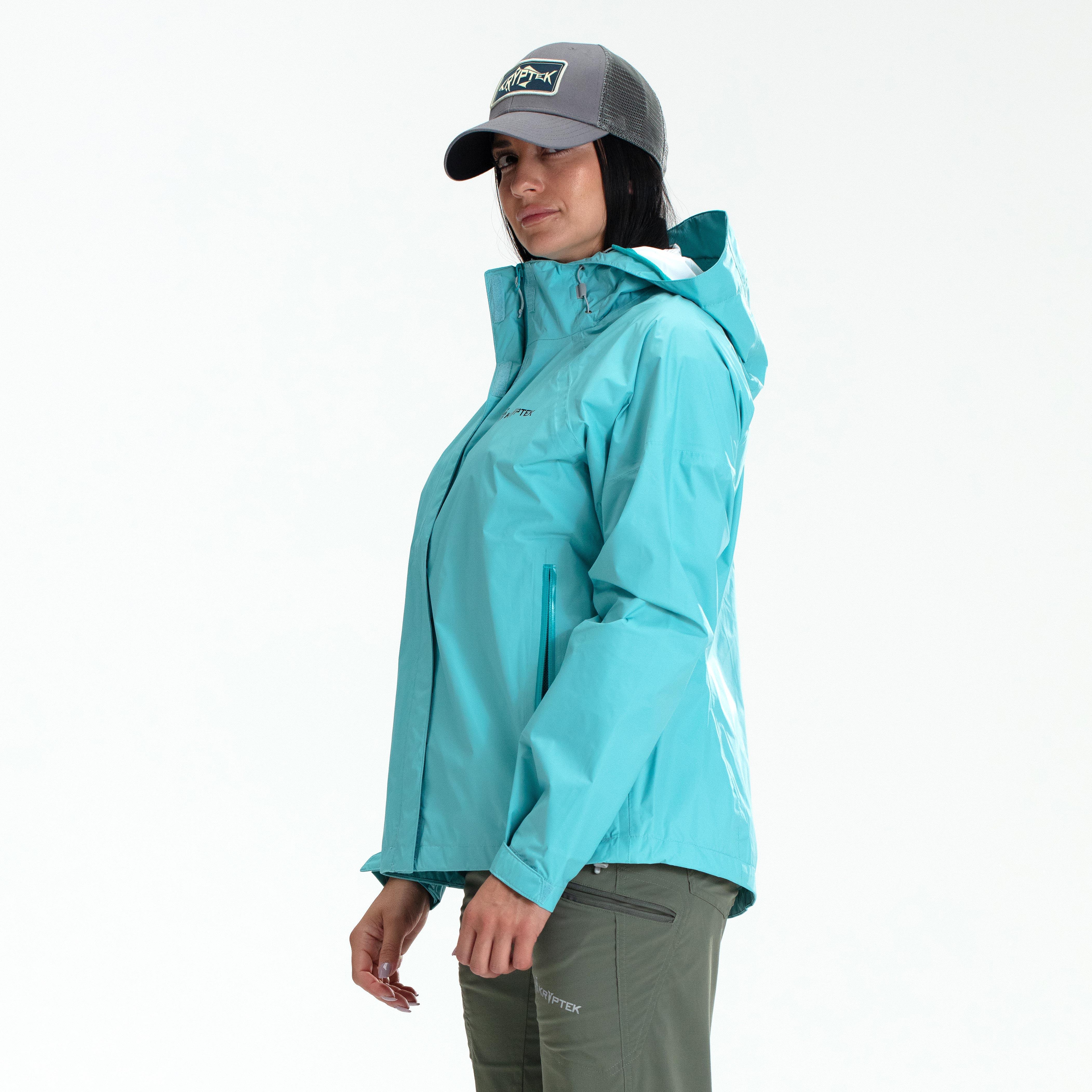 Women's Waterproof Trident Rain Jacket - Lightweight Windproof Outdoor Jacket for Hiking, Camping & Travel
