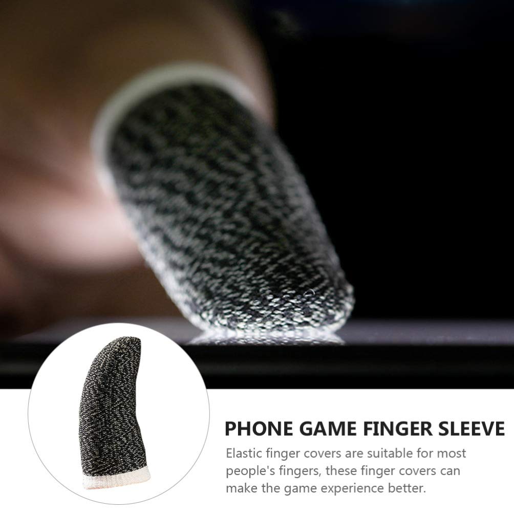 10-Pack Anti-Sweat Finger Cots for Gaming - Breathable Thumb Sleeves for Controllers & Phones | Reduce Sweat & Improve Grip | Perfect for PS5, Xbox, Switch & Mobile Gaming