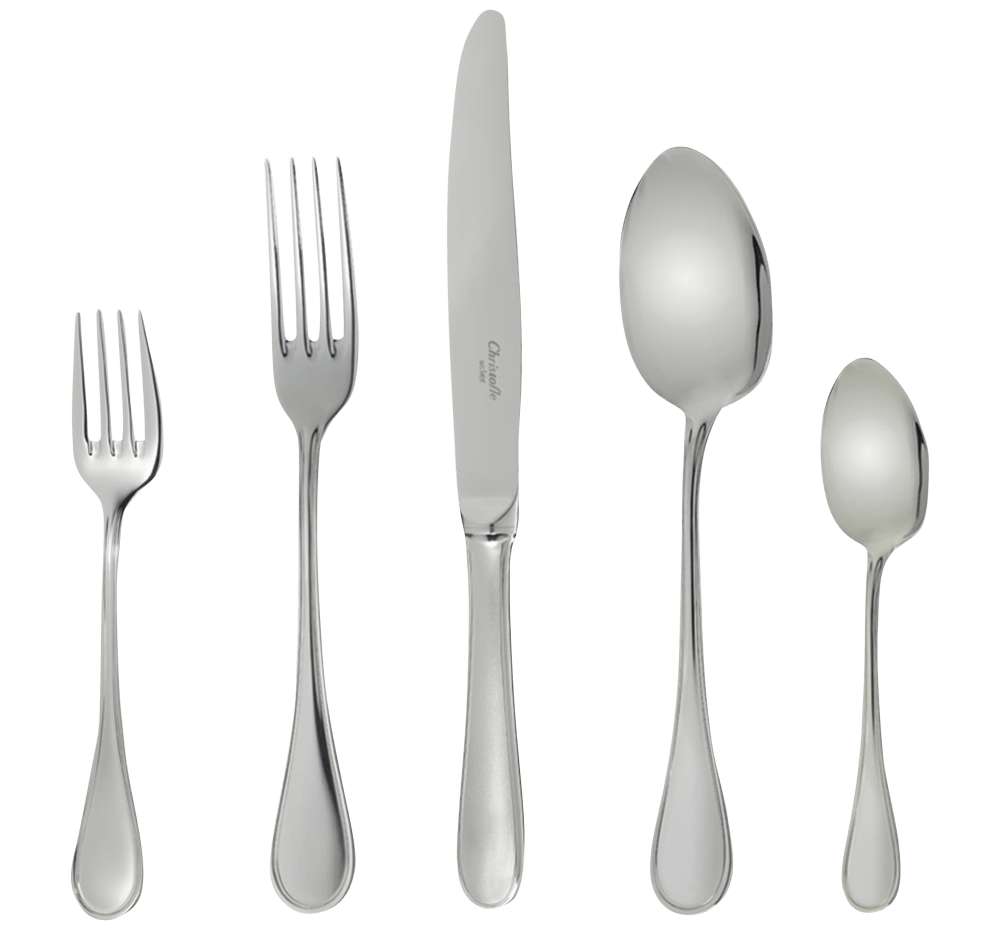 Premium Albi Sterling Silver Flatware Set of 5 Pieces - Elegant Dining Utensils for Formal Dinner Parties, Wedding Gifts & Special Occasions