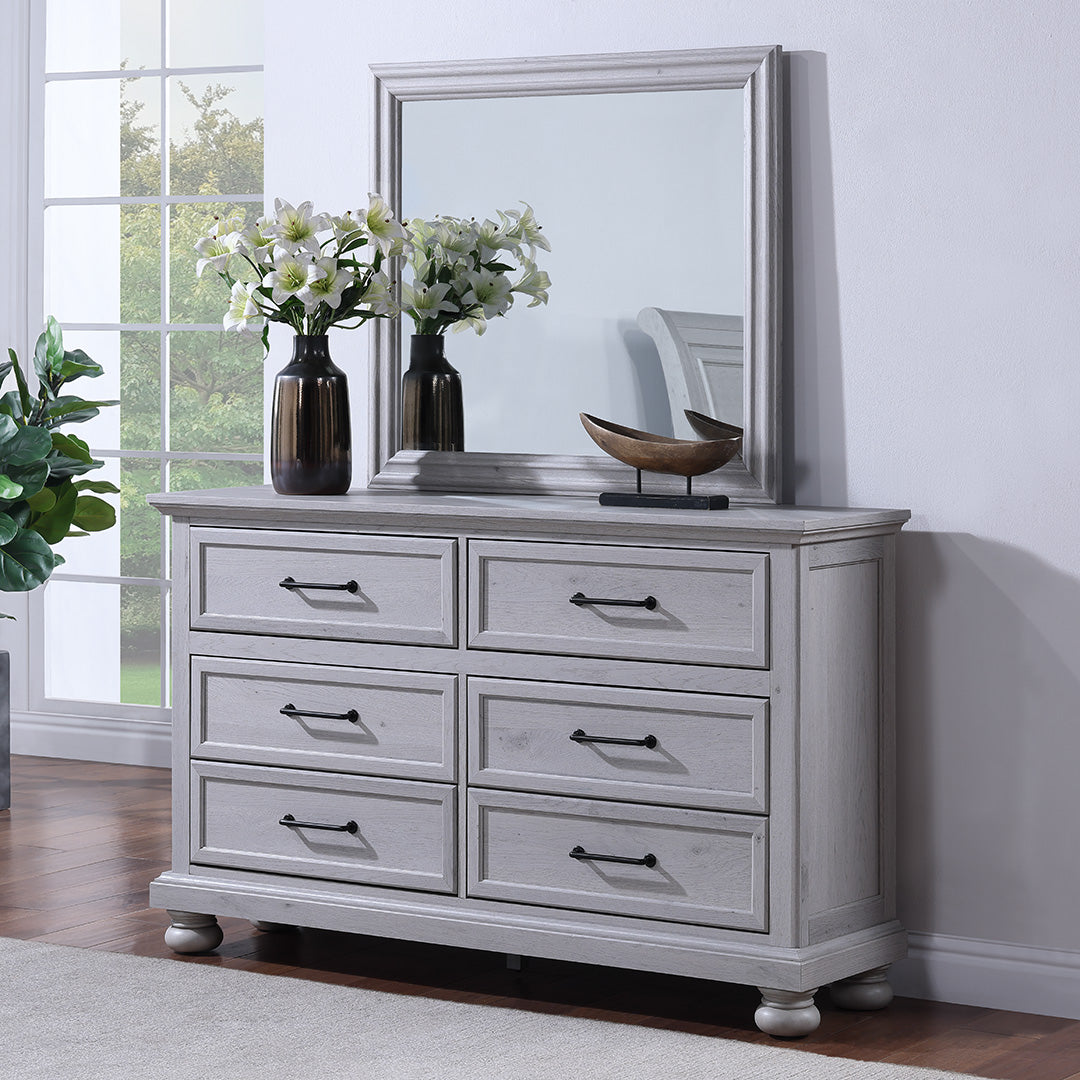 Blackwater Falls Bedroom Furniture Set - Queen Size Bed Frame, Nightstand & Dresser - Modern Farmhouse Style for Cozy Bedroom Decor | Perfect for Master Bedroom, Guest Room & Vacation Homes