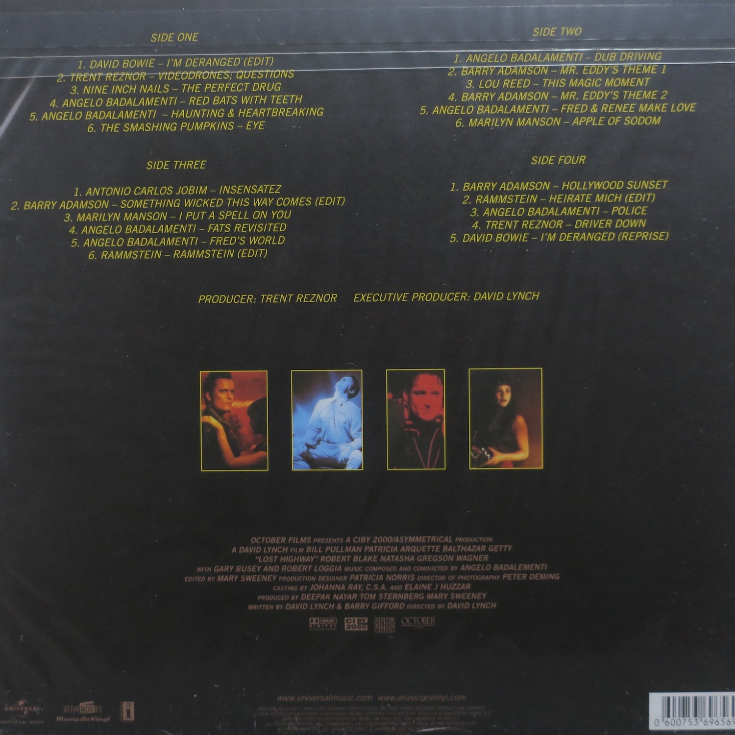 LOST HIGHWAY Original Motion Picture Soundtrack 180g Vinyl 2LP - Angelo Badalamenti, David Bowie, Nine Inch Nails, Lou Reed - Perfect for Movie Night & Vinyl Collectors