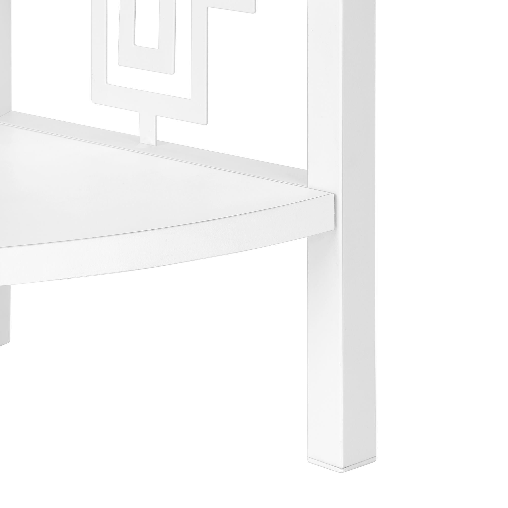 Monarch Bibliotheque 62 White/White I 3623 - Elegant Home Decor for Living Room, Bedroom & Office