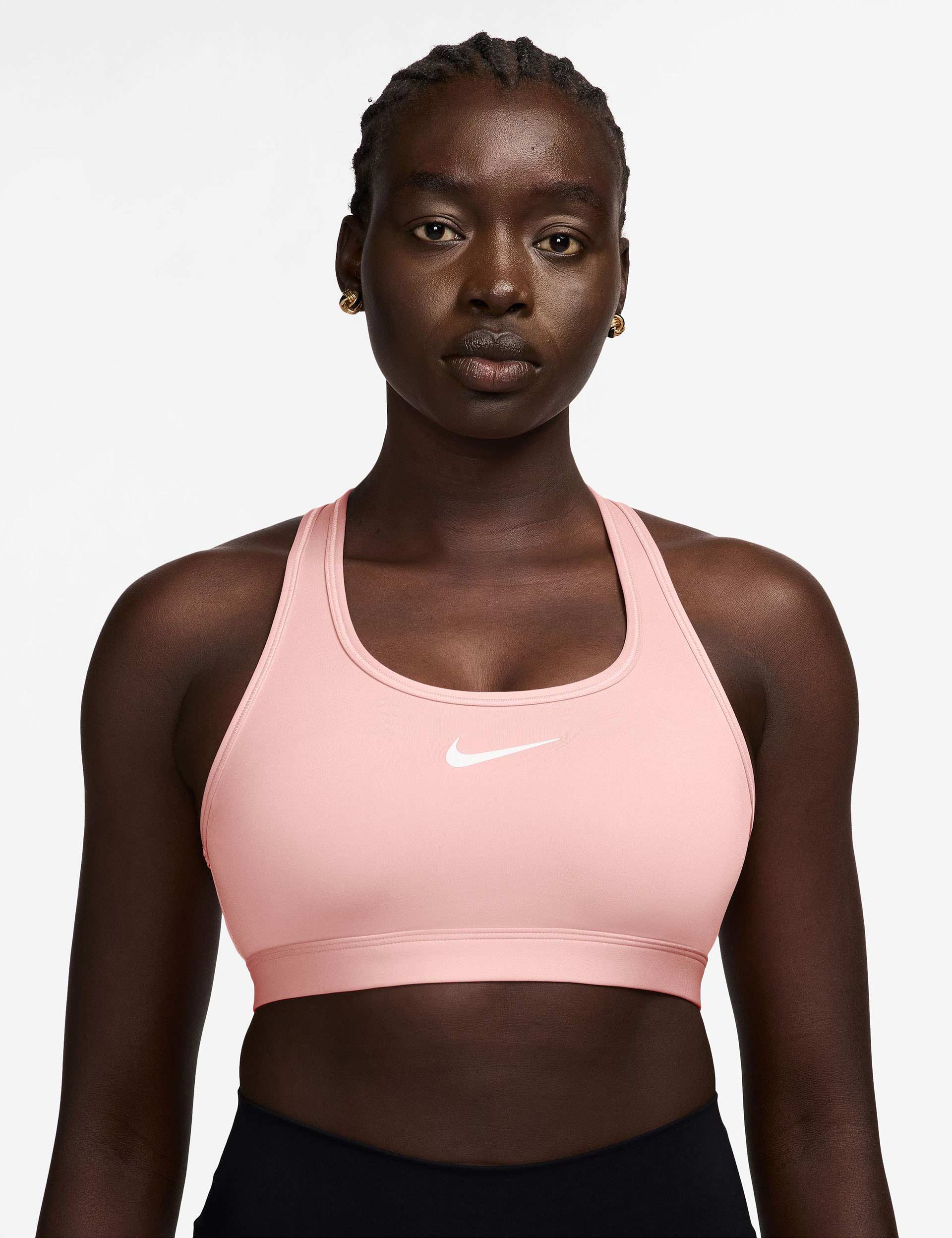 Swoosh Medium Support Sports Bra - Breathable & Comfortable Workout Top for Women | Perfect for Running, Yoga & Gym Training