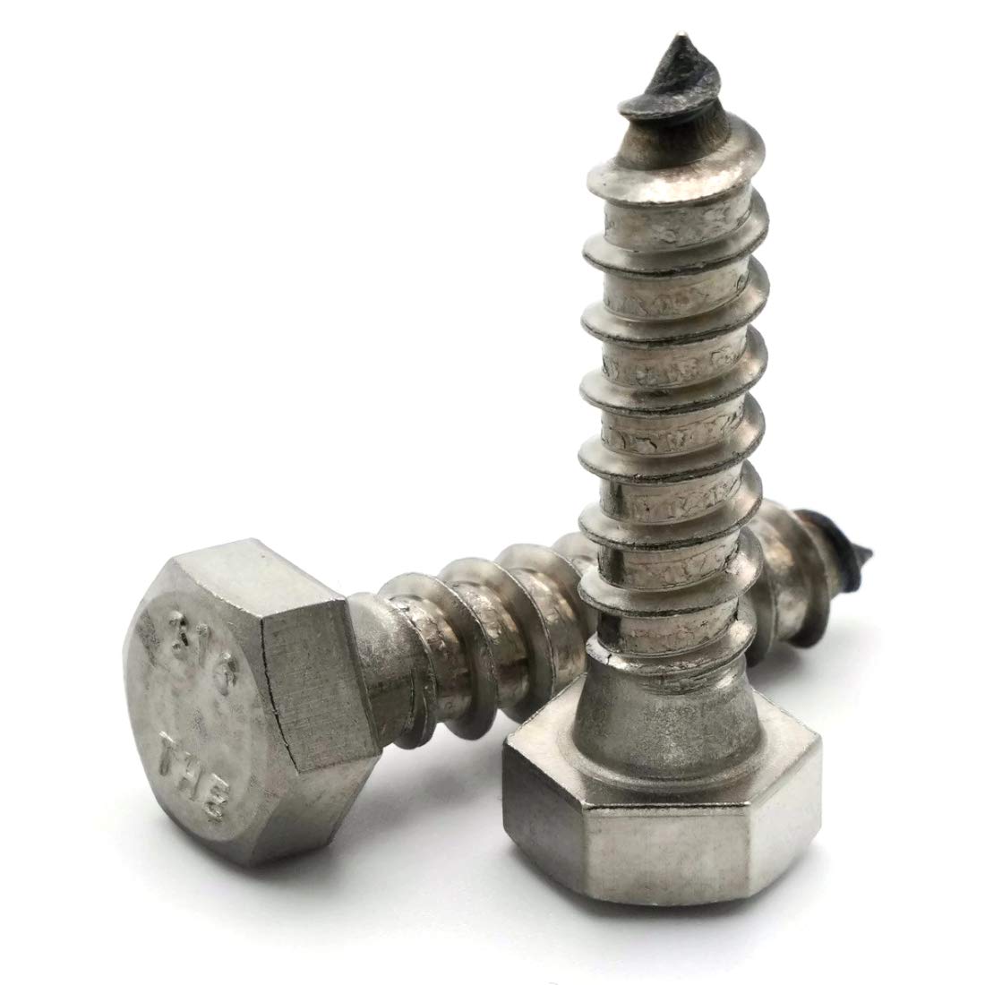 316 Stainless Steel Hex Head Lag Screws 1/4