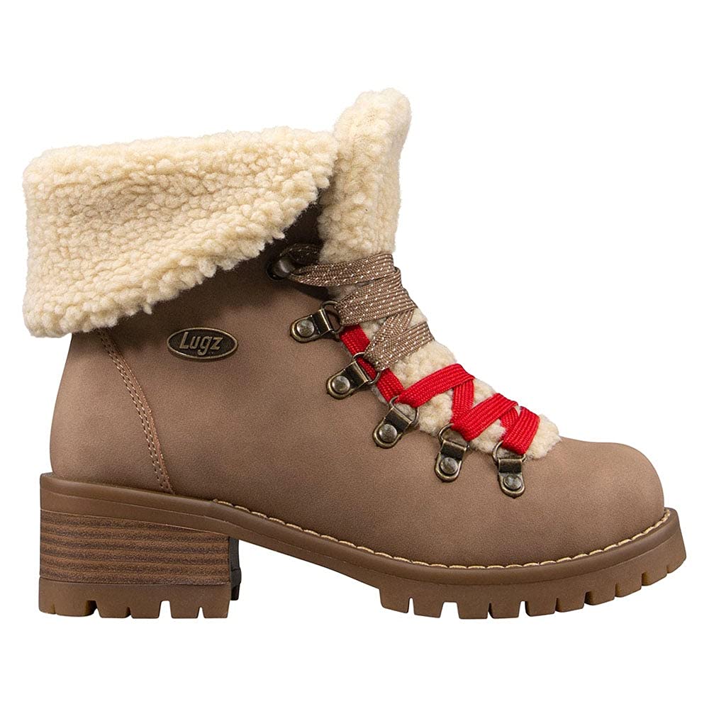 Lugz Women's Adore Fur Classic Chukka Boots - Warm Winter Fashion Boots for Women, Comfortable Slip-Resistant Ankle Booties for Snow, Casual Outfits & Daily Wear