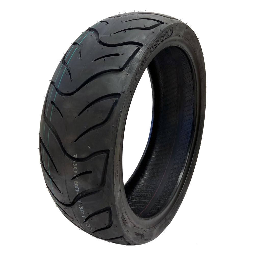 MMG Set of 2 Tubeless Motorcycle Tires 130/60-13 for Scooter & Moped - Front or Rear Wheel Replacement | Perfect for City Commuting & Daily Rides