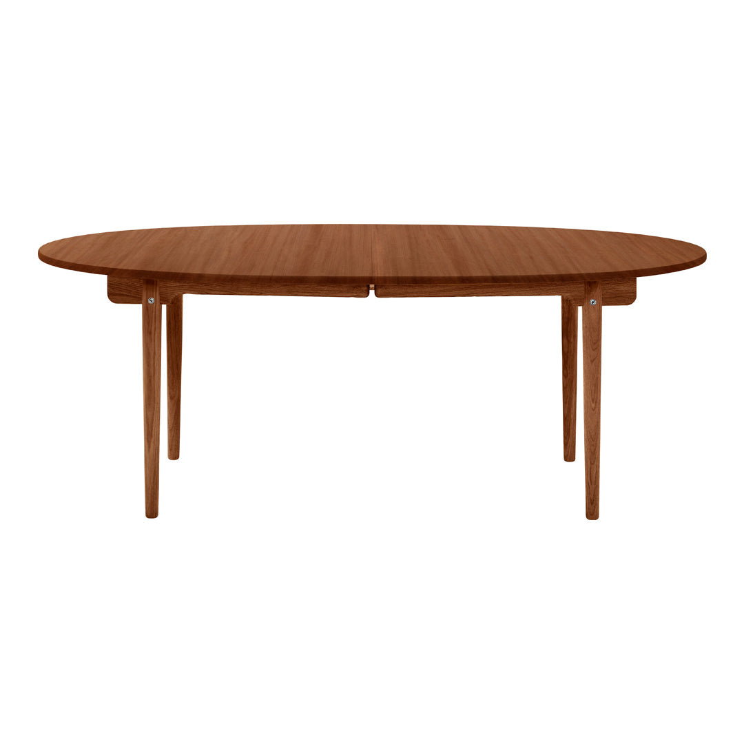 Wegner CH338 Modern Dining Table - Scandinavian Design Wooden Table for Kitchen, Dining Room & Office - Perfect for Small Spaces & Family Gatherings