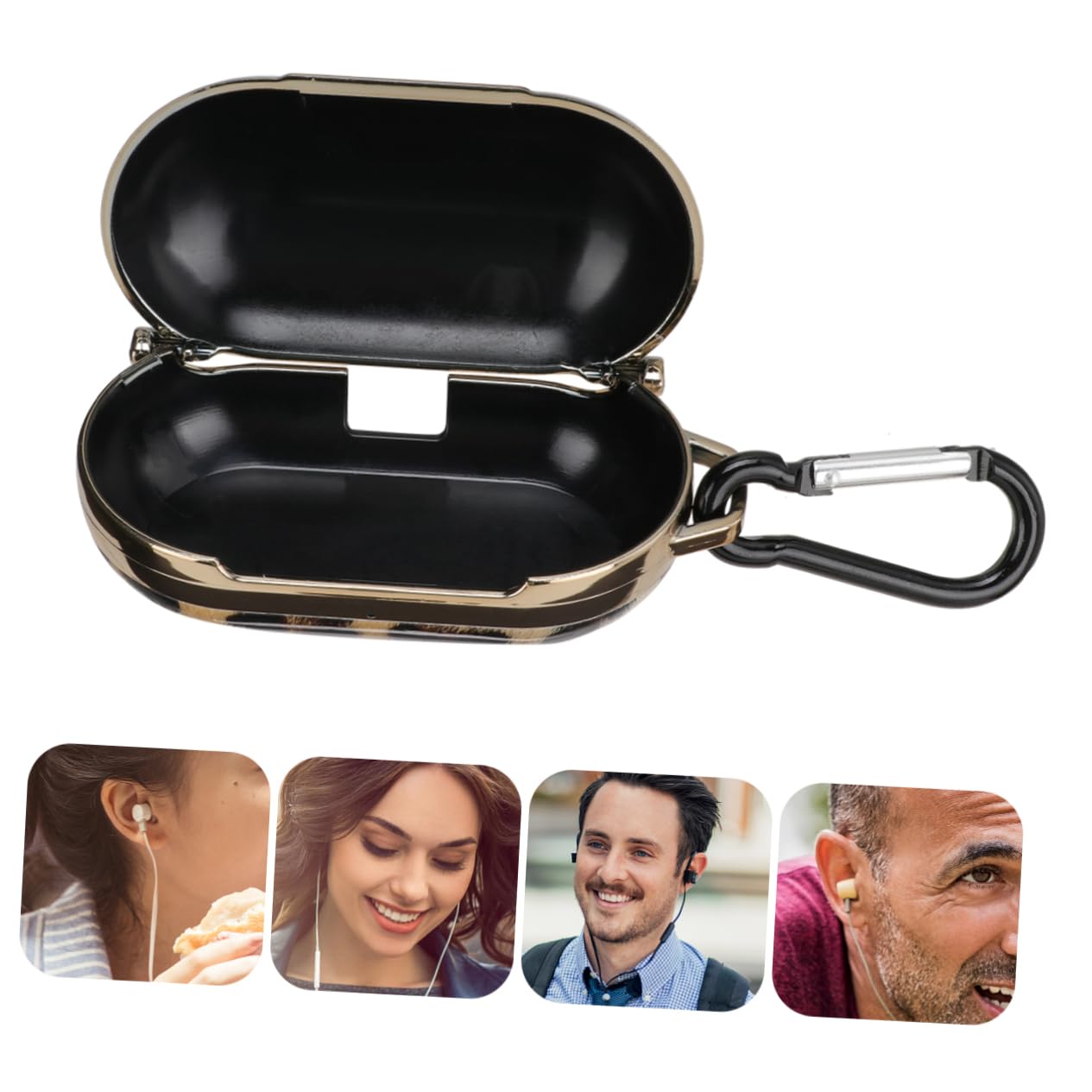 Angoily 2-Pack Headphone Case - Protective Cover for Earphones & Earbuds - Portable Storage for Travel, Work & Gym Use