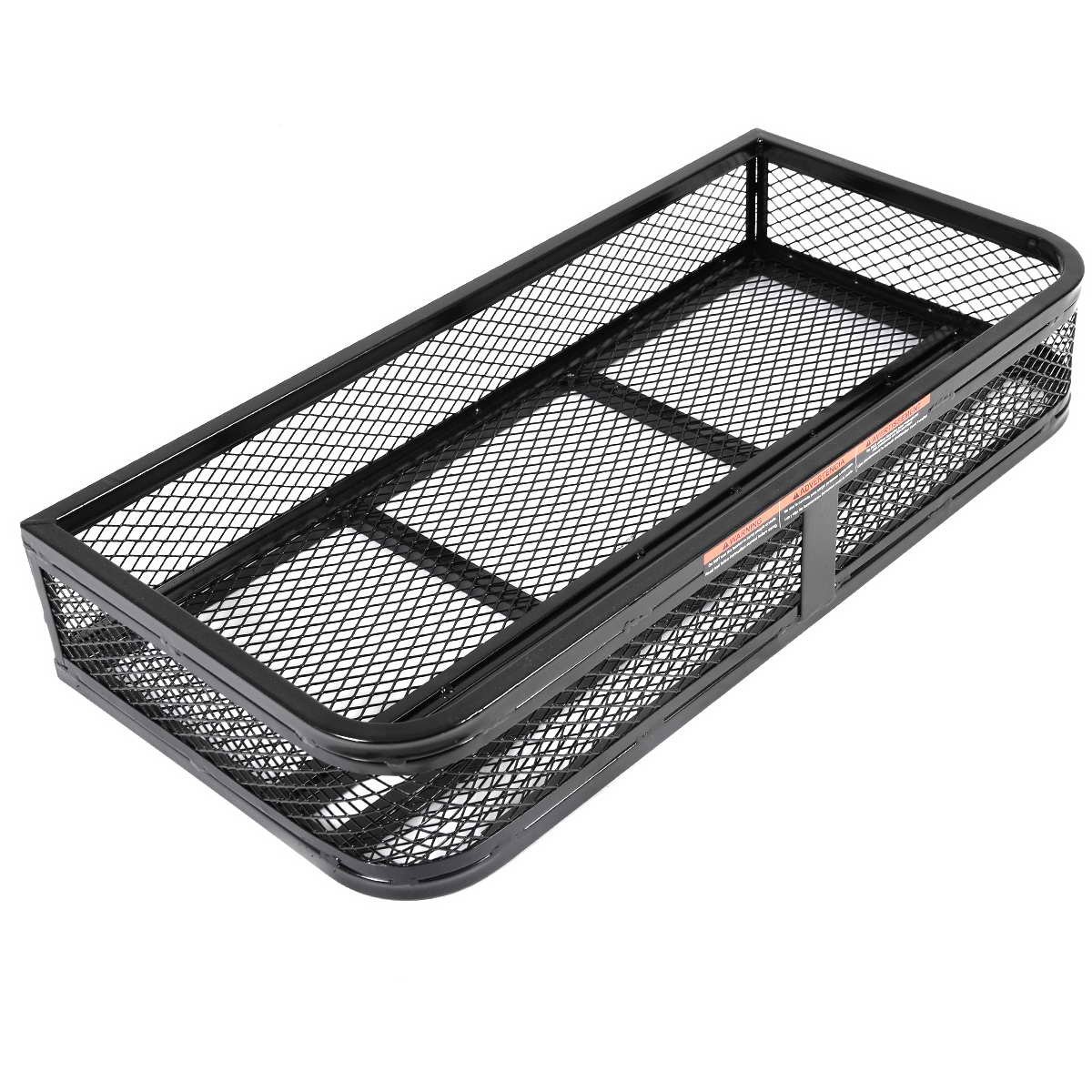 Heavy-Duty Universal ATV/UTV Front & Rear Cargo Rack - Steel Mesh Storage Basket with Detachable Design | Perfect for Hunting, Camping & Off-Road Adventures