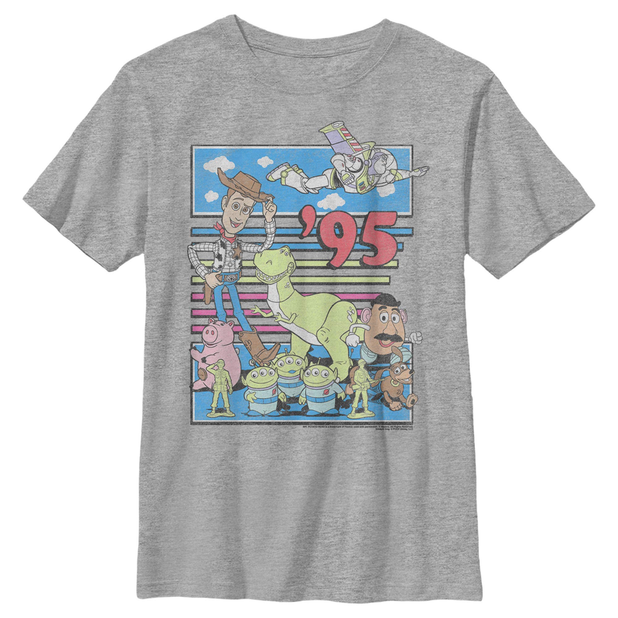 Boy's Toy Story Retro Best Friend Toys T-Shirt - Perfect for Birthday Parties, School Events, and Casual Outings